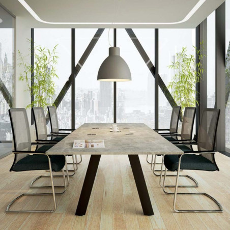 G5 Impact Boardroom Table - Cost-Effective, Goalpost Leg Design