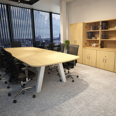 G5 Impact Shaped Boardroom Table - Cost-Effective, D-Shaped Design