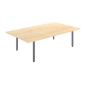 G5 Retro Boardroom Table - 25mm Top, Straight/Rectangular Design