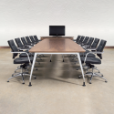 D9 Veneer Boardroom Table - Premium Cherry Finish