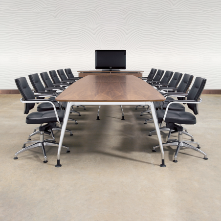 D9 Veneer Boardroom Table - Premium Cherry Finish