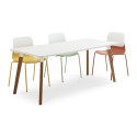D9 Ensign Meeting Table - Elegant MFC with Oak Legs