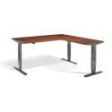 LD3 Cast Sit Stand L-Shape Desk