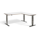 LD3 Cast Sit Stand L-Shape Desk