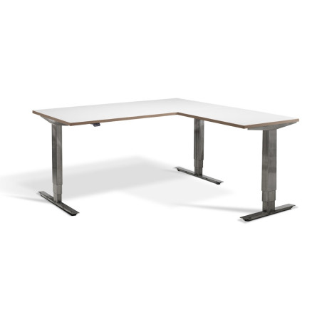 LD3 Cast Sit Stand L-Shape Desk