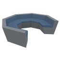 J.B Amalfi Sofa - Comfort & Privacy with Upholstered Walls