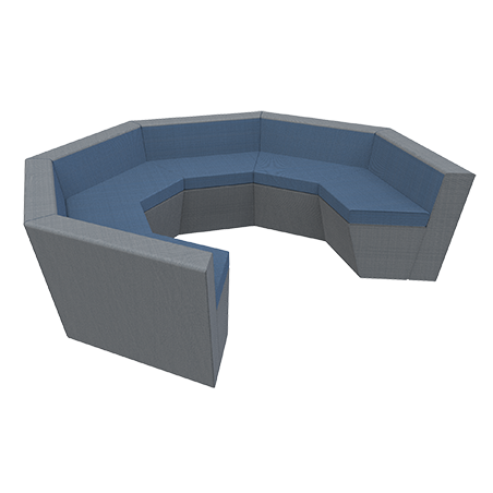 J.B Amalfi Sofa - Comfort & Privacy with Upholstered Walls