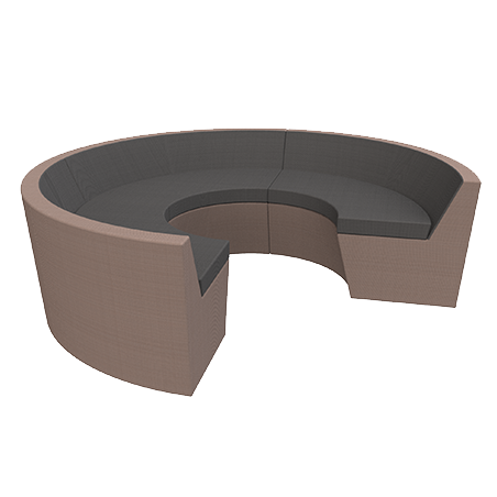 J.B Syracuse R Sofa - Comfort & Privacy with Upholstered Walls