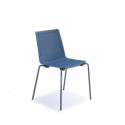 Melodious 4-Leg Chair – Black or Chrome Frame & Moulded Shell