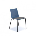Melodious 4-Leg Chair – Black or Chrome Frame & Moulded Shell