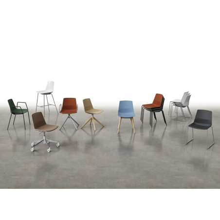 Q1 Clue Range - Durable Polypropylene Chair with Steel Frame