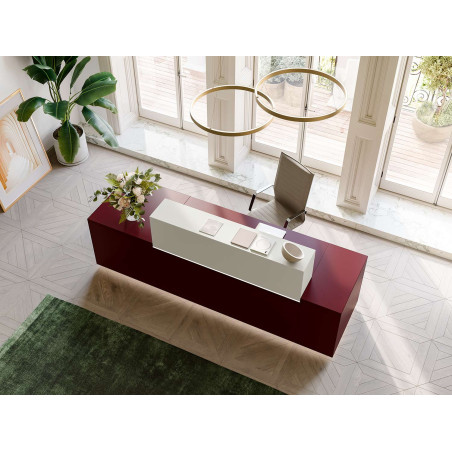 Q1 Reception Desk – Elegant Design with Versatile Finishes