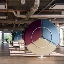 Q-Petal Acoustic Stand – Stylish Sound Absorption for Hospitality