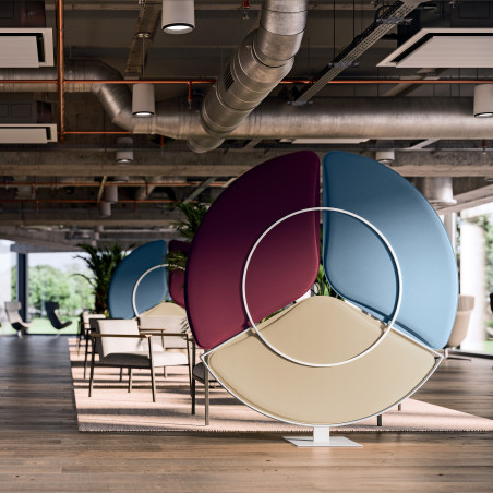 Q-Petal Acoustic Stand – Stylish Sound Absorption for Hospitality