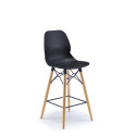 Entente WH High Stool - Polypropylene Shell with Optional Upholstery
