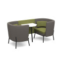 Pasella Low Acoustic Booth - Quiet & Private Reception Seating