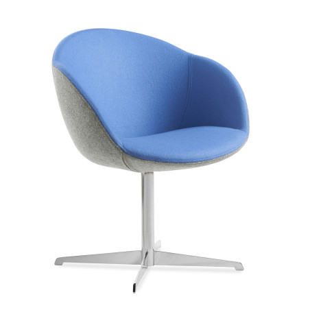 Josha Star Lounge Chair with Chrome 4-Star Base
