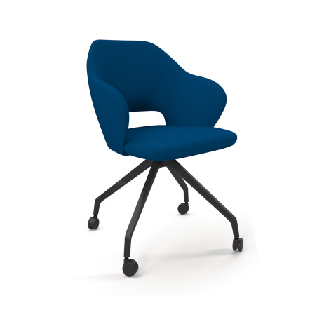 James Castor Lounge Chair with Pyramid Base and Castors