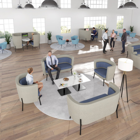 Avalon Reception Range: Modern Soft Seating with Acoustic High Backs