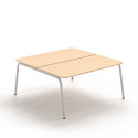 AR-C Bench Desk Duo - Metal Arc Tube Legs & Customisable Tops