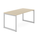 AR4 O Bench Desk - Oak Edged Tops & Metal Goalpost Legs
