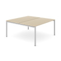 AR4 DUO U Bench Desk - Metal Goalpost Legs & Cable Tray