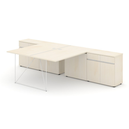 Melody MFC Desk - Minimalist Design with Thin Metal Legs