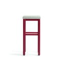 PS Romani Stool - Upholstered Seat, Customisable Wood Frame