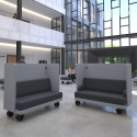 Coequal Acoustic Mobile Range: Soft Seating with Castors