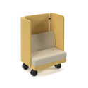 Coequal Acoustic Mobile Range: Soft Seating with Castors