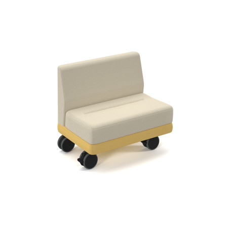 Coequal Reception Mobile Range: Stylish Seating with Castors