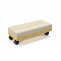 Coequal Mobile Ottoman: Stylish & Maneuverable Reception Seating