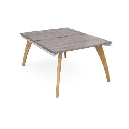Homeworker Bench Desk | Ergonomic Design | Solid Oak Leg Frame