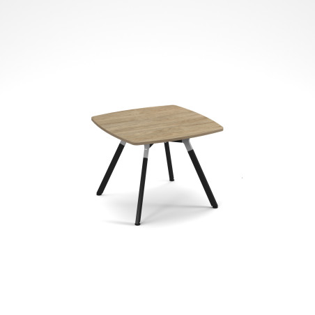 Avro Square Meeting Table - Two-Tone 4-Leg Design