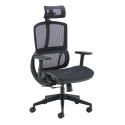 High Mesh Task Chair | Mesh Back & Upholstered Seat with Headrest