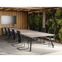 G5 Divine-S Boardroom Table - 25mm Top, Solid Steel Legs