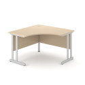 AR2 Paradigm Cantilever Corner Desk - Double Cantilever with Crescent Top