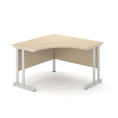 AR2 Paradigm Cantilever Corner Desk - Double Cantilever with Crescent Top