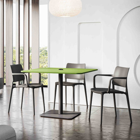 Jamhuri Dining Chair – Minimalist Steel Frame & Industrial Aesthetic