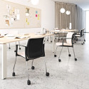 Sleek C Chair - Classic Breakout Chair with Castor Frame