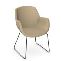iD Evangeline Chair M – Modern Lounge Chair with Metal Frame