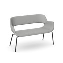 iD Pass Sofa M – High-Back Lounge Sofa with Metal Frame