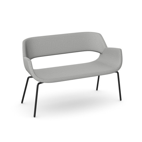 iD Pass Sofa M – High-Back Lounge Sofa with Metal Frame