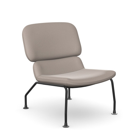 iD Quartz Chair M – High-Back Lounge Chair with Metal Frame