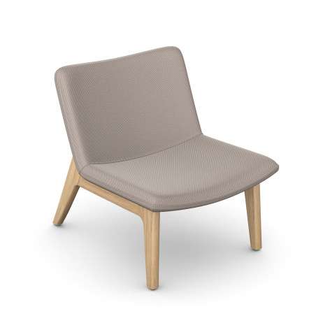 iD Quartz Chair W – Medium-Back Lounge Chair with Wooden