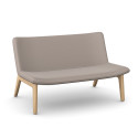 iD Quartz Sofa W – High-Back Lounge Sofa with Wooden Frame