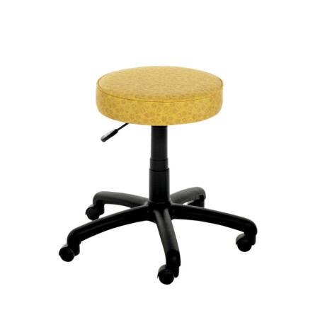 AS8 Role Stool - Upholstered Seat with Castors for Comfort