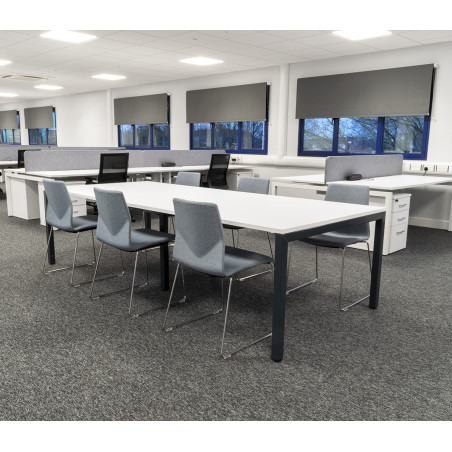 G5 C-Leg Boardroom Table - 25mm Top, Steel Legs in 4 Finishes