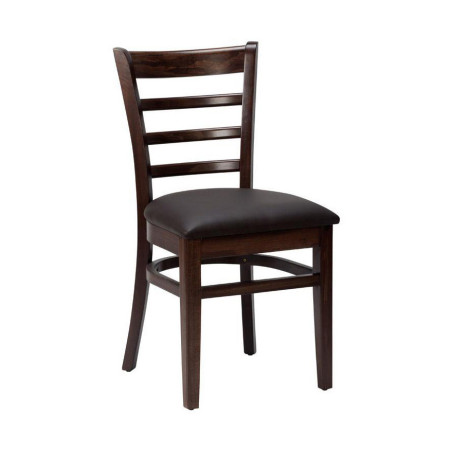 GT Valour Side Chair – Upholstered Comfort with Wenge Frame