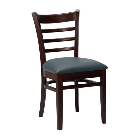 GT Valour Side Chair – Upholstered Comfort with Wenge Frame
